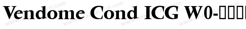 Vendome Cond ICG W0字体转换